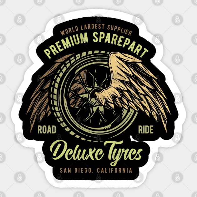 Premium Spareparts Deluxe Tyres Sticker by JabsCreative